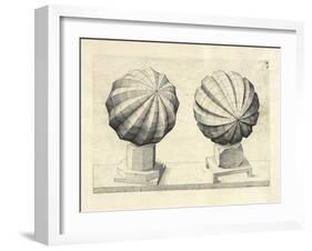 Illustration Of Sculpture. Geometric Designs Illustrating Euclidian Principles Of Geometry.-Wenzel Jamnitzer-Framed Giclee Print