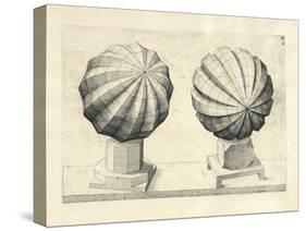 Illustration Of Sculpture. Geometric Designs Illustrating Euclidian Principles Of Geometry.-Wenzel Jamnitzer-Stretched Canvas