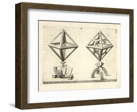 Illustration Of Sculpture. Geometric Designs Illustrating Euclidian Principles Of Geometry.-Wenzel Jamnitzer-Framed Giclee Print