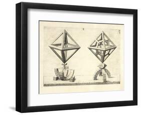 Illustration Of Sculpture. Geometric Designs Illustrating Euclidian Principles Of Geometry.-Wenzel Jamnitzer-Framed Giclee Print