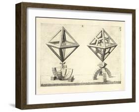 Illustration Of Sculpture. Geometric Designs Illustrating Euclidian Principles Of Geometry.-Wenzel Jamnitzer-Framed Giclee Print