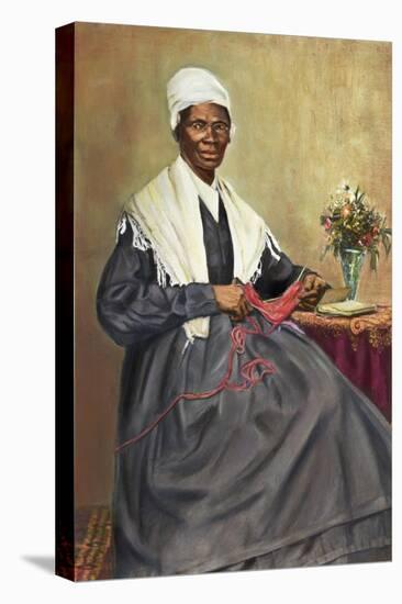 Illustration of Sojourner Truth after a Photograph-null-Stretched Canvas