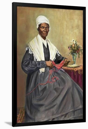 Illustration of Sojourner Truth after a Photograph-null-Framed Giclee Print