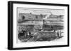 Illustration of Steam Engine Ploughing a Field at Grimsthorpe-null-Framed Giclee Print