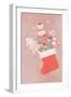 Illustration of Stocking Full of Christmas Items-null-Framed Giclee Print