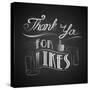 Illustration of Thank You for Likes Background-vectomart-Stretched Canvas