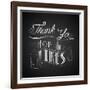 Illustration of Thank You for Likes Background-vectomart-Framed Art Print