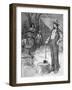 Illustration of Thanksgiving in N.E.-null-Framed Giclee Print