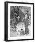 Illustration of Thanksgiving in N.E.-null-Framed Giclee Print