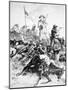Illustration of the Battle of Little Bighorn, 25th June, 1876 (Litho)-Alfred R. Waud-Mounted Giclee Print