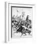 Illustration of the Battle of Little Bighorn, 25th June, 1876 (Litho)-Alfred R. Waud-Framed Premium Giclee Print