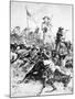 Illustration of the Battle of Little Bighorn, 25th June, 1876 (Litho)-Alfred R. Waud-Mounted Giclee Print