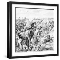 Illustration of the Battle of Marathon-null-Framed Giclee Print