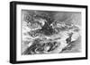 Illustration of the Bridge Washed Away during the Johnstown Flood-null-Framed Giclee Print