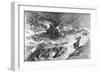 Illustration of the Bridge Washed Away during the Johnstown Flood-null-Framed Giclee Print