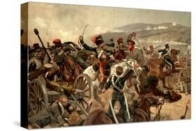 Illustration of the Charge of the Light Brigade at Balaclava During the Crimean War-null-Stretched Canvas