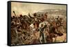 Illustration of the Charge of the Light Brigade at Balaclava During the Crimean War-null-Framed Stretched Canvas