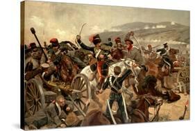 Illustration of the Charge of the Light Brigade at Balaclava During the Crimean War-null-Stretched Canvas