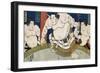 Illustration of the Dohyo-Iri of Grand Champion Shiranui Dakuemon, Published by Yamaguchiya Tobie-Tani Bunchu-Framed Giclee Print