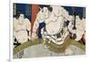 Illustration of the Dohyo-Iri of Grand Champion Shiranui Dakuemon, Published by Yamaguchiya Tobie-Tani Bunchu-Framed Giclee Print