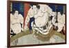 Illustration of the Dohyo-Iri of Grand Champion Shiranui Dakuemon, Published by Yamaguchiya Tobie-Tani Bunchu-Framed Giclee Print