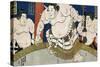 Illustration of the Dohyo-Iri of Grand Champion Shiranui Dakuemon, Published by Yamaguchiya Tobie-Tani Bunchu-Stretched Canvas