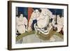 Illustration of the Dohyo-Iri of Grand Champion Shiranui Dakuemon, Published by Yamaguchiya Tobie-Tani Bunchu-Framed Giclee Print
