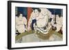 Illustration of the Dohyo-Iri of Grand Champion Shiranui Dakuemon, Published by Yamaguchiya Tobie-Tani Bunchu-Framed Giclee Print