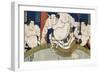 Illustration of the Dohyo-Iri of Grand Champion Shiranui Dakuemon, Published by Yamaguchiya Tobie-Tani Bunchu-Framed Giclee Print