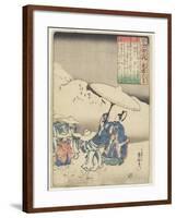 Illustration of the Emperor Koko's Poem, C. 1840-1842-Utagawa Kuniyoshi-Framed Giclee Print