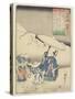 Illustration of the Emperor Koko's Poem, C. 1840-1842-Utagawa Kuniyoshi-Stretched Canvas