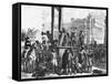 Illustration of the Execution of Robespierre and His Co-Conspirators-null-Framed Stretched Canvas