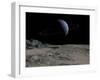 Illustration of the Gas Giant Neptune as Seen from the Surface of its Moon Triton-Stocktrek Images-Framed Photographic Print