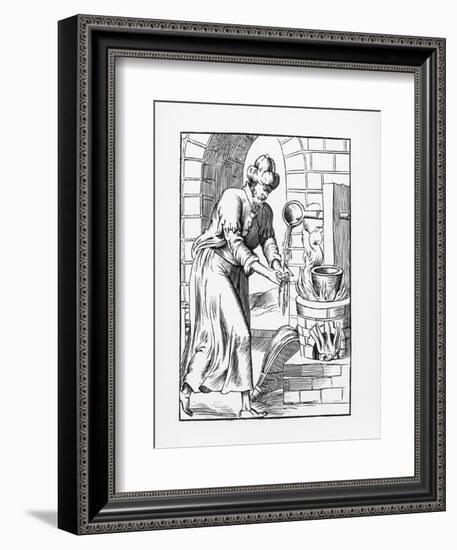 Illustration of the Gypsy Who Washed His Hands in Molten Lead-Pierre Boaistuau-Framed Giclee Print