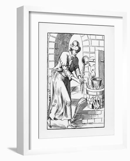 Illustration of the Gypsy Who Washed His Hands in Molten Lead-Pierre Boaistuau-Framed Giclee Print