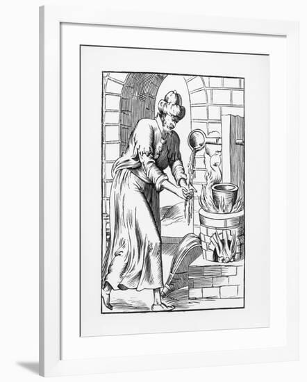 Illustration of the Gypsy Who Washed His Hands in Molten Lead-Pierre Boaistuau-Framed Giclee Print