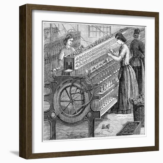Illustration of the Manufacture of Cotton Thread-Stefano Bianchetti-Framed Giclee Print