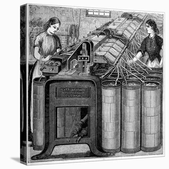 Illustration of the Manufacture of Cotton-Stefano Bianchetti-Stretched Canvas