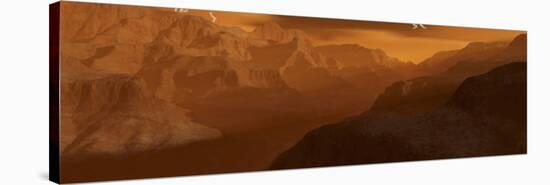 Illustration of the Maxwell Montes Mountain Range on the Planet Venus-Stocktrek Images-Stretched Canvas