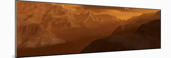 Illustration of the Maxwell Montes Mountain Range on the Planet Venus-Stocktrek Images-Mounted Photographic Print