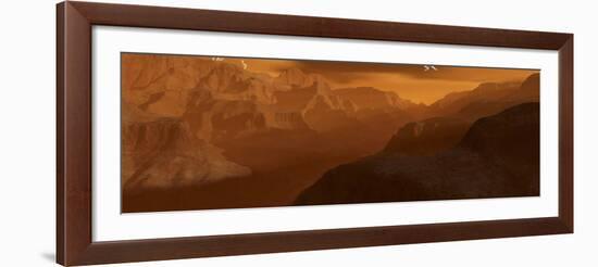 Illustration of the Maxwell Montes Mountain Range on the Planet Venus-Stocktrek Images-Framed Photographic Print