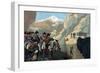 Illustration of the Passage of the Simplon by General Bethencourt-Stefano Bianchetti-Framed Giclee Print