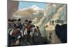 Illustration of the Passage of the Simplon by General Bethencourt-Stefano Bianchetti-Mounted Giclee Print