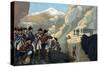 Illustration of the Passage of the Simplon by General Bethencourt-Stefano Bianchetti-Stretched Canvas