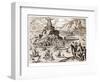 Illustration of the Pharos of Alexandria, Lighthouse, One of the Seven Wonders of the Ancient World-null-Framed Photographic Print