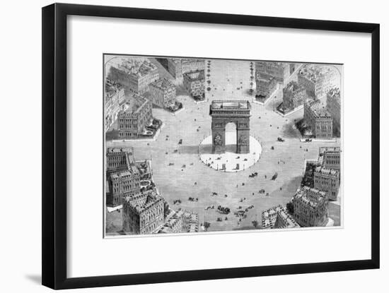 Illustration of the Place De L'etoile-Stefano Bianchetti-Framed Giclee Print