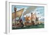 Illustration of the Reconquest of Sicily from Arab Rulers-Stefano Bianchetti-Framed Giclee Print