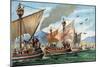 Illustration of the Reconquest of Sicily from Arab Rulers-Stefano Bianchetti-Mounted Premium Giclee Print