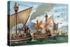 Illustration of the Reconquest of Sicily from Arab Rulers-Stefano Bianchetti-Stretched Canvas