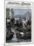 Illustration of the Rescue of Invalids during a Paris Flood-Stefano Bianchetti-Mounted Giclee Print